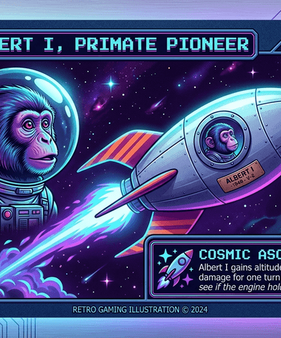 Albert I space mission collectible card